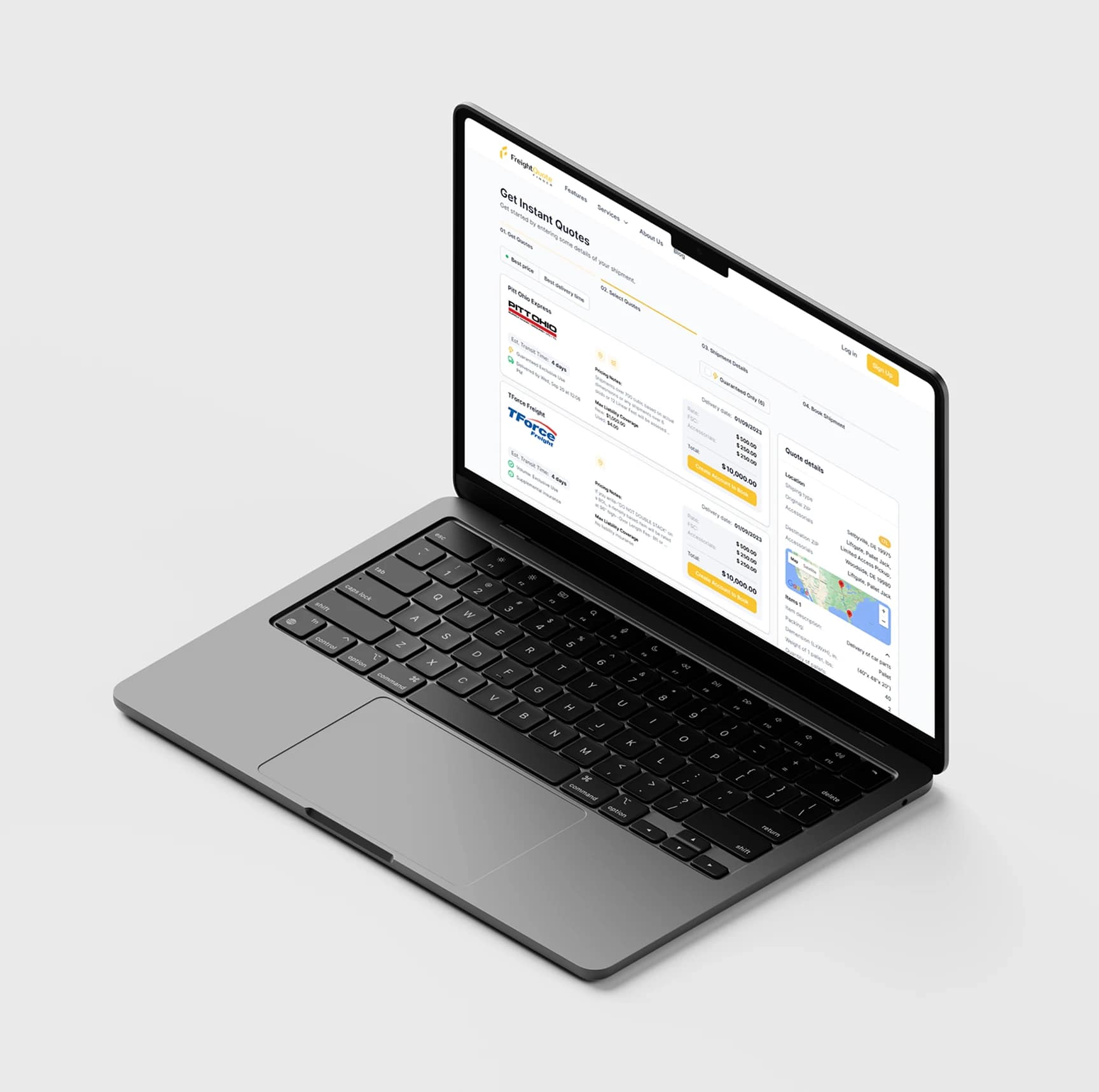 Efficient LTL Freight Rate Calculation